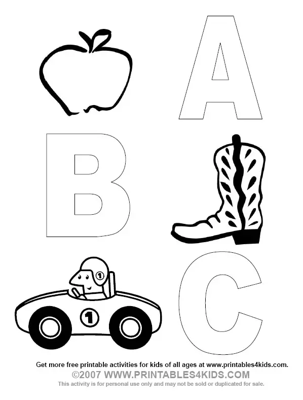 a b cs coloring pages - photo #23