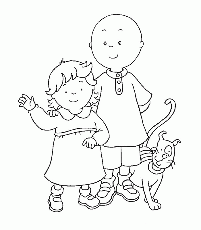 caillou coloring pages preschool - photo #4