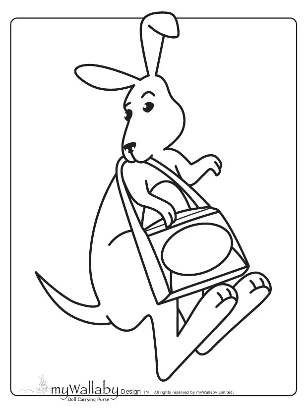 wallaby coloring pages - photo #11